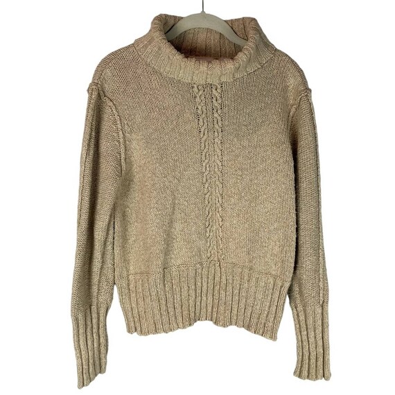 Vintage Liz Claiborne tan turtleneck sweater