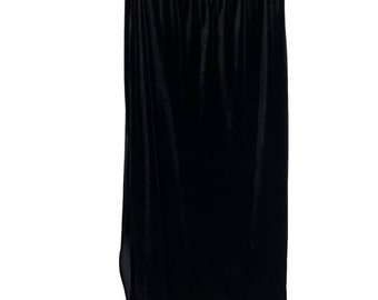 Vintage Briggs black velvet pull on maxi skirt size small PETITE