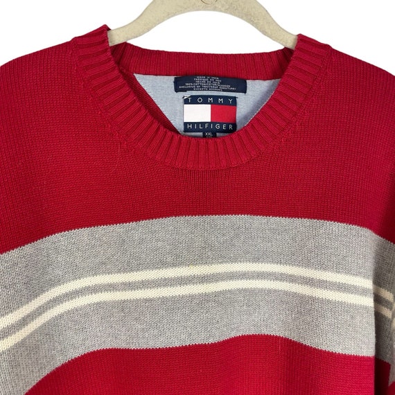 Tommy Hilfiger Vintage striped cotton crew neck s… - image 2