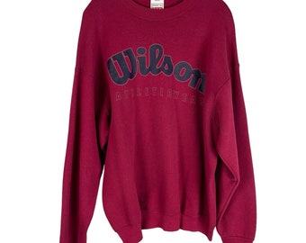 Vintage Wilson Athletics burgundy crewneck sweatshirt