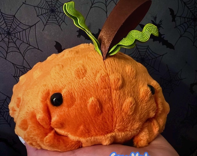 PETEY the Pumpkin Toad ~ Bean Bag Frog Plushie: Weighted Sensory Fidget Toy - THE ORIGINAL