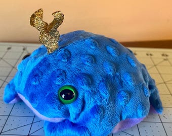 MOLLY the Toad ~ Bean Bag Frog Plushie: Weighted Sensory/Calming Fidget Toy