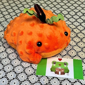 Pumpkin Toads! Bean Bag Toad, Soft Squishy Toad Stuffed Animal, Weighted Frog Plushie Toy with Plastic Pellets, Fidget, Frog Bean Bag, Stim