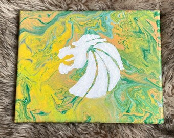 Seven Lions inspired pour art Acrlyic abstract painting