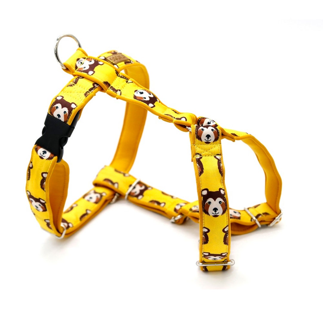 Handmade Dog Harness Guard Soft Neoprene Padded Kendog Waterproof Polyester Bears Etsy