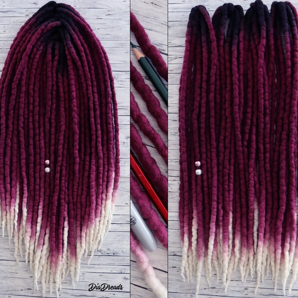 Wool Dreadlock Extensions Etsy