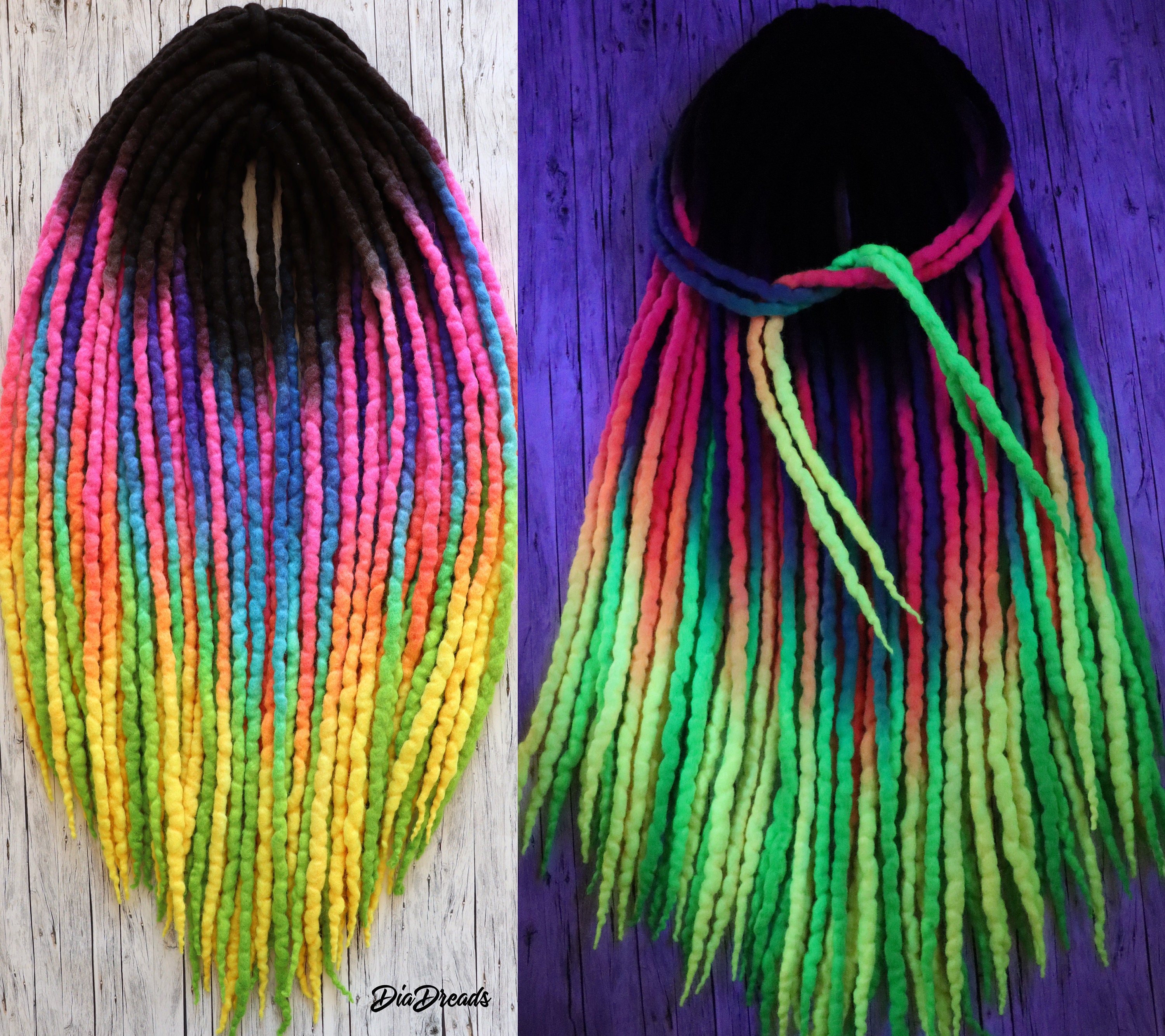  Glow In The Dark Dreadlock Loc Sprinkles Mix Hair Beads :  Handmade Products