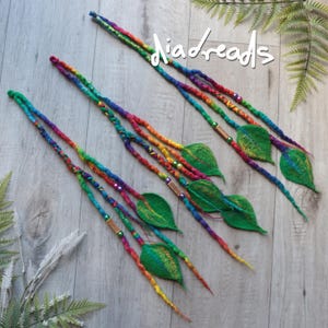 Rainbow Leaf Hair Clip Crystal Leaf Hair Pins: Rainbow Wedding Hair Accessories  main image 2