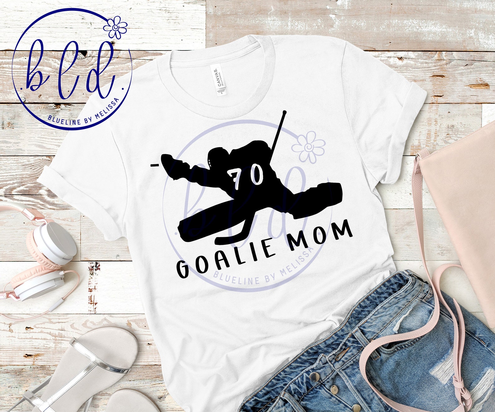 Goalie Mom Shirt Goalie Mom Tshirt Goalie Mom Tee Hockey Etsy