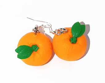 Boucles d'oreilles oranges