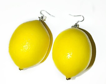 Boucles d’oreilles citron