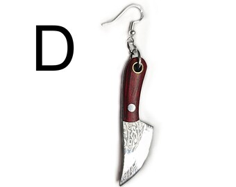 Tiny Knife - Tiny Letter Opener Earrings - Style D - individually sold for mix and match