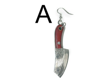 Tiny Knife - Tiny Letter Opener Earrings - Style A - individually sold for mix and match