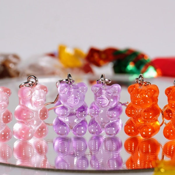 Gummy Bear Earrings - Multiple colors