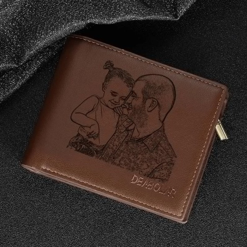 Personalized Trifold Wallet for Him/her/men Personalized Etsy