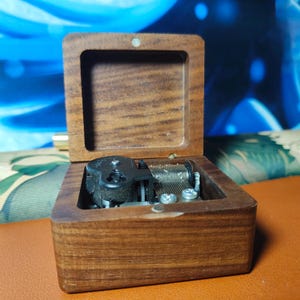 Personalized Wooden Music Box - Custom Name Engraving Available
