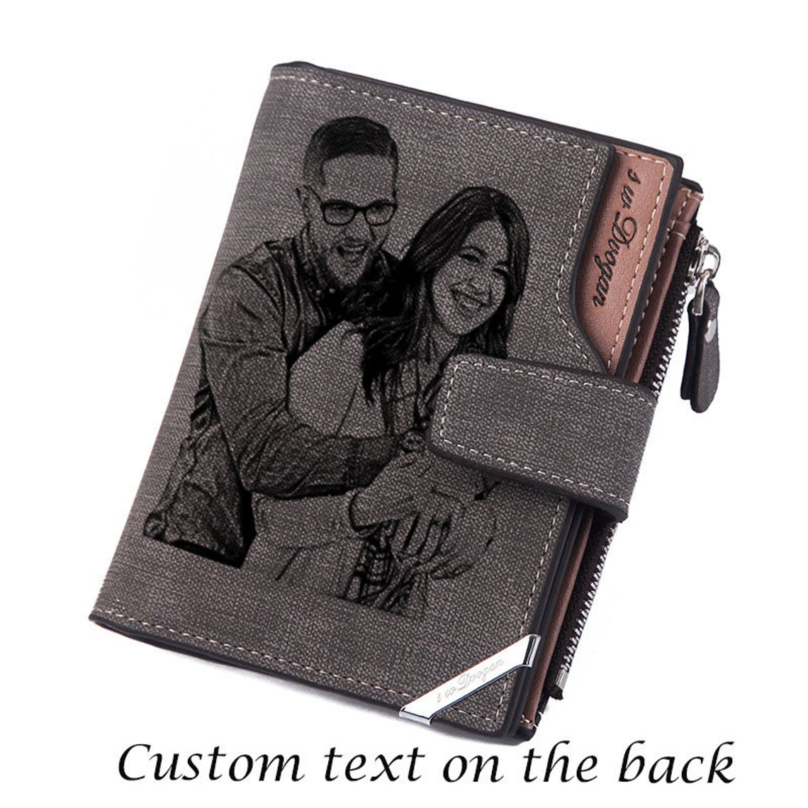 Personalized Wallet for Him Mens Engraved Wallet Card Etsy