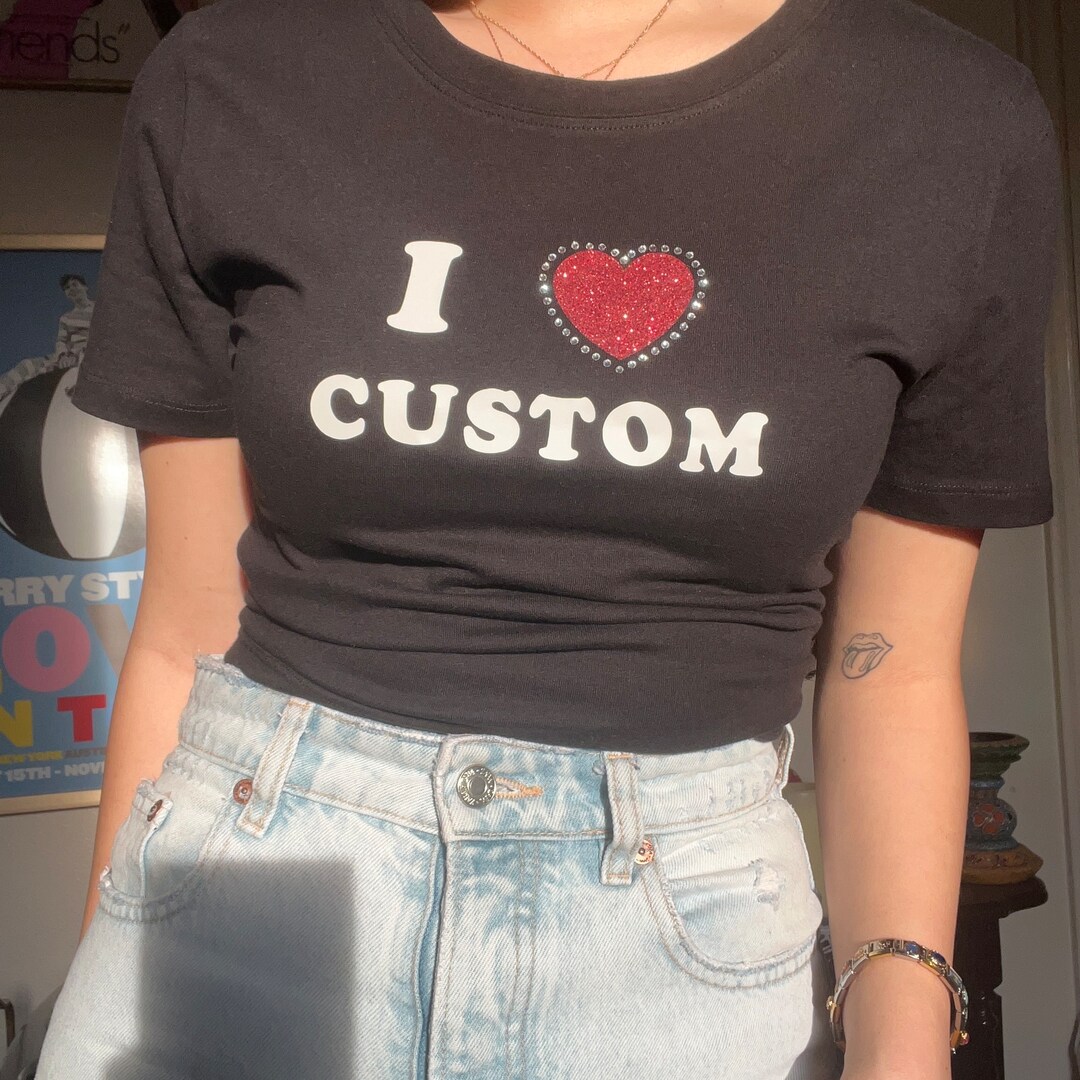 I Love 3 Custom Baby Tee Personalization, Custom, Etsy