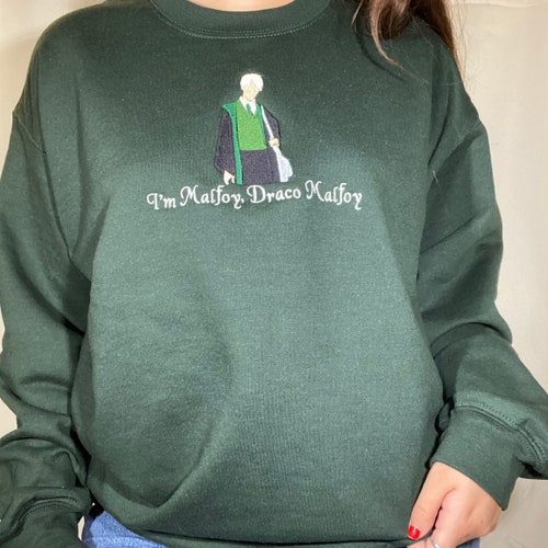 Draco Line Crewneck, Sweater, Sweatshirt, Movie, Malfoy, Gift, Personalization, HP