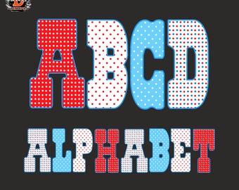 Colorful Polka Dots Alphabet PNG Letters A–Z & 0–9, Baseball Sports, Kids Font, Digital Download, Sublimation