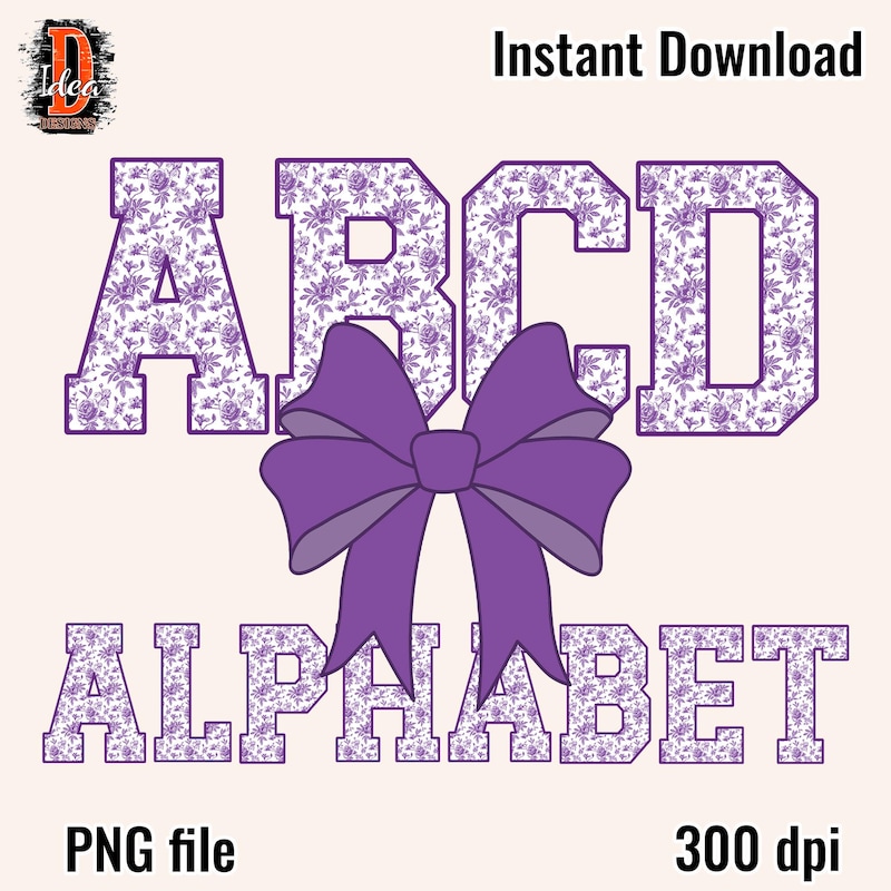 Abc Letters Lettering Purple Purple Alphabet Letters - Etsy
