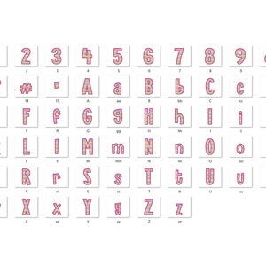 Spring Floral Alphabet PNG Bundle: Faux Embroidery Letters (digital ...