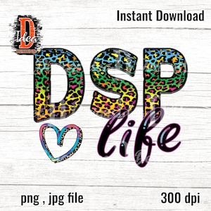 DSP Life colorful leopard Sublimation Design Digital Png File, Cheetah Print, Certified Nurse Assistant, graphics ,INSTANT DOWNLOAD