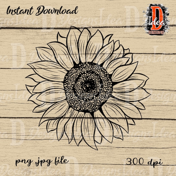 Sunflower Strong PNG Transparent File Sublimation Design Digital Download