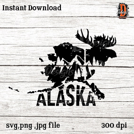 Alaska State Moose Svg Moose and Mountains Adventure - Etsy Canada Alaska State Moose Svg Moose and Mountains Adventure - Etsy Canada