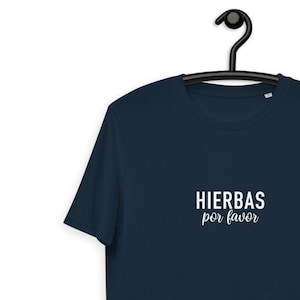 Mas Hierbas Por Favor Organic Cotton T-Shirt | Ibiza Drink Lover Tee | Unisex Eco-Friendly Shirt
