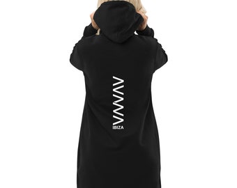 Avana Ibiza Back Print Hoodie Dress for Women