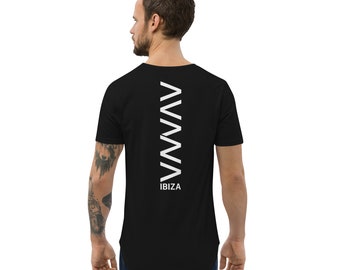 Avana Ibiza BACK Men's Curved Hem T-Shirt