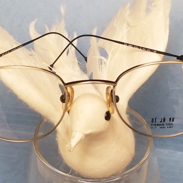 New DEJA VU Eyeglasses Charcoal Glasses Lightweight RX Frames Made Korea