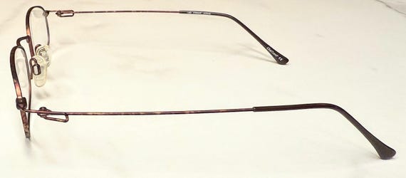 New Old Stock Synthes-Eyez by Charmant Pat P. Eyeglasses Mocha Fusion Lightweight Discontinued Frames View 3