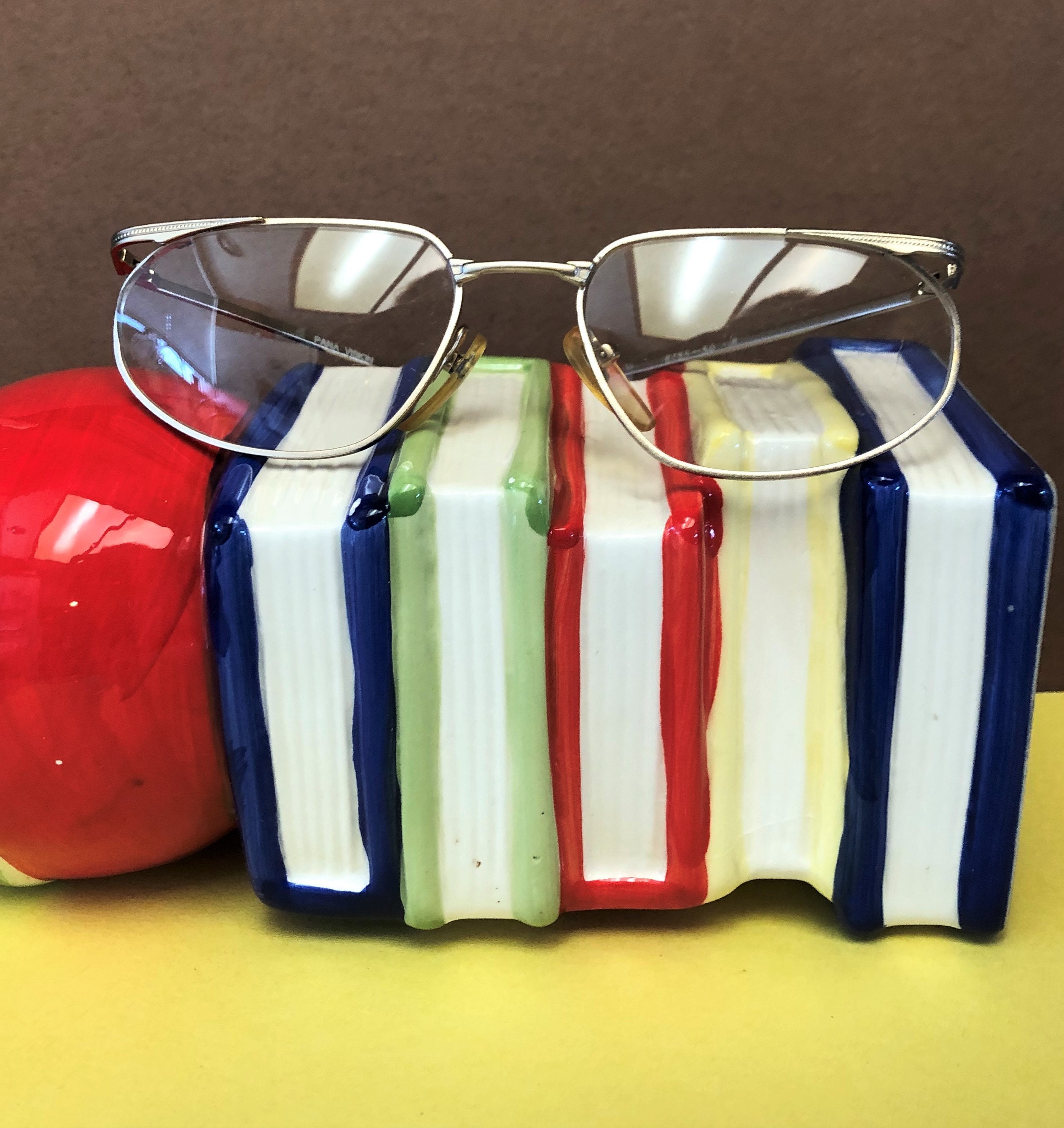 New Rare Vintage PANA-VISION Glasses Unique Matte Gold  display picture 2