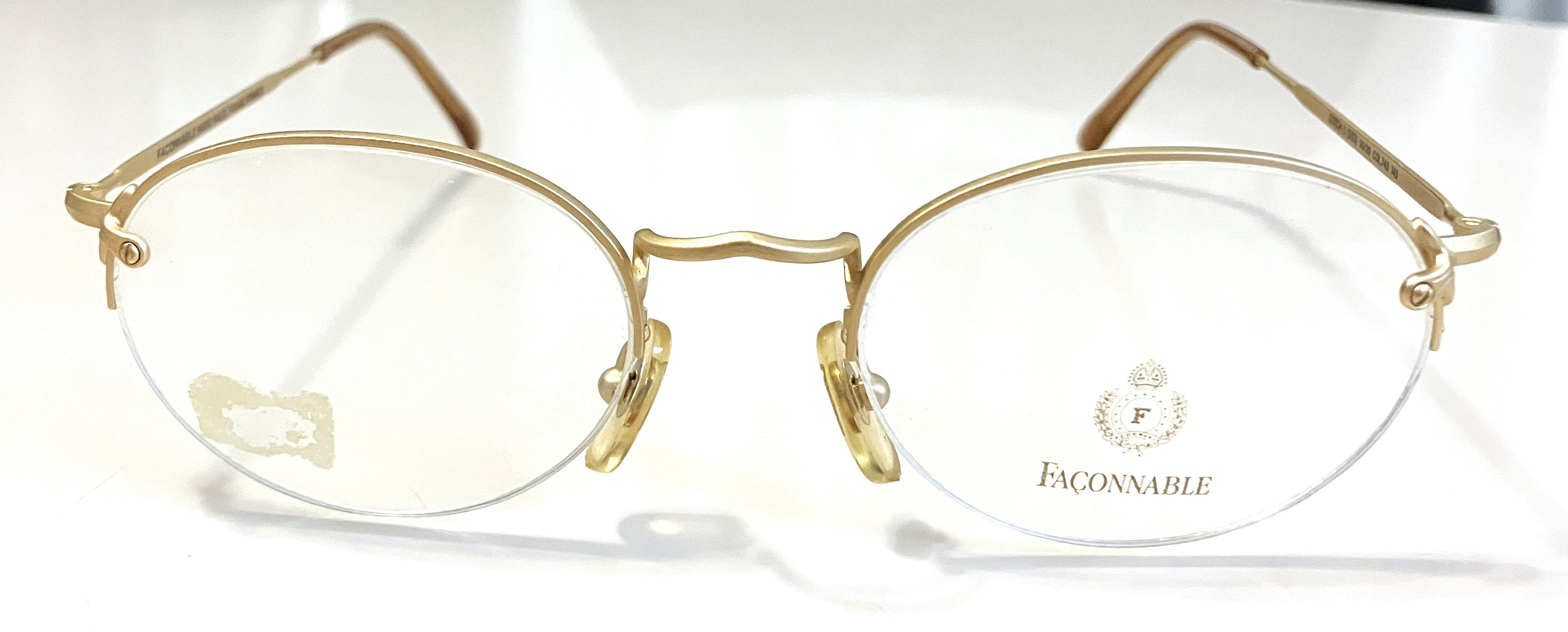 Lunettes Vintage Luxottica 2158 – Monture Or Cuivre Ovale, Neuve (sans étiquette)