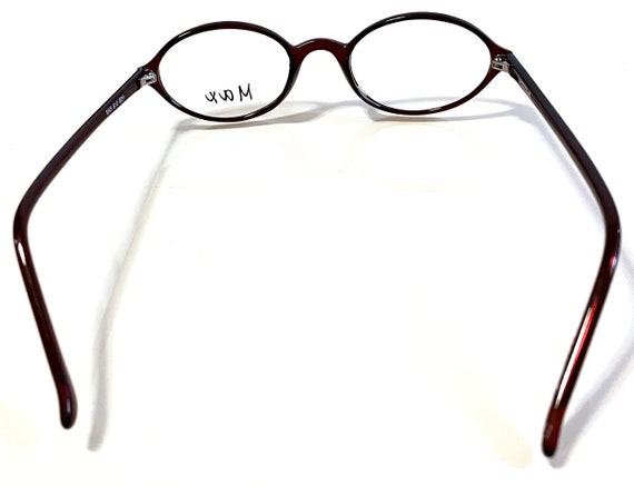 New Ladies Small Wine Red Max Eyeglasses Dark Bur… - image 3