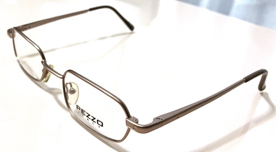 New Brown Pezzo Eyeglasses Rectangular Frames ~ D… - image 1