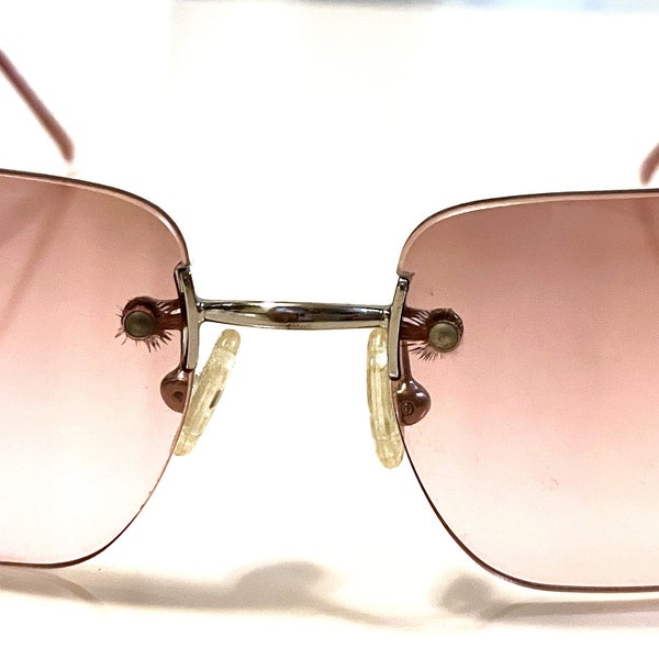 Nieuwe Miyagi-brillen roze-paars getinte lenzen ~ beëindigde frames ~ schepen GRATIS in de VS! ~ Korting op de uitverkoop!