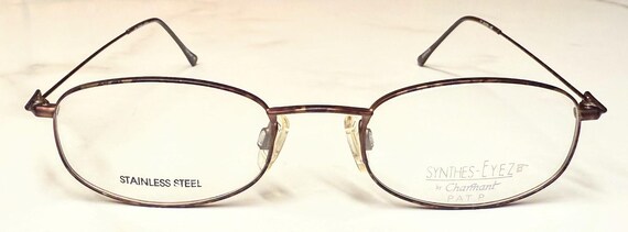 New Old Stock Synthes-Eyez by Charmant Pat P. Eyeglasses Mocha Fusion Lightweight Discontinued Frames