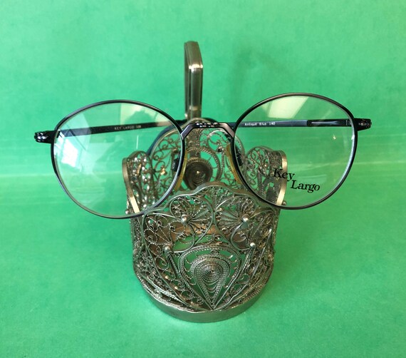 New Sturdy KEY LARGO Eyeglasses Antique Blue Roun… - image 5