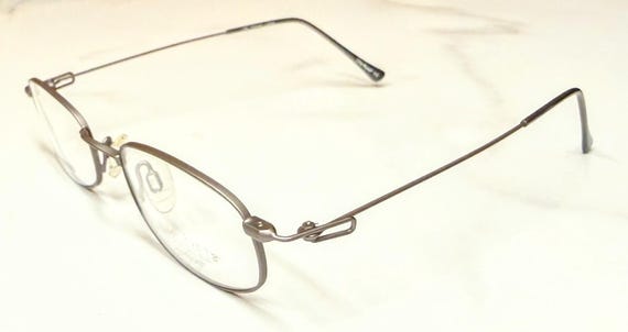 New Old Stock Vintage Charmant Synthes-Eyes Eyeglasses Gunmetal Discontinued Frame