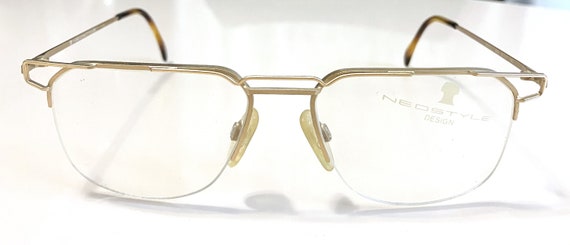 New Large Gold Eccentric Neostyle Eyeglasses ~ Di… - image 4