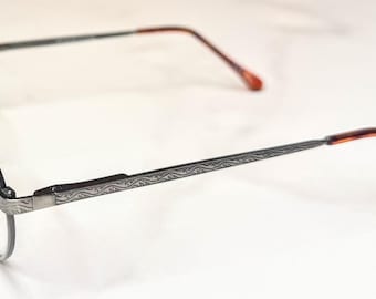 新品未使用のヴィンテージスター眼鏡、アンティークシルバーの廃盤フレーム