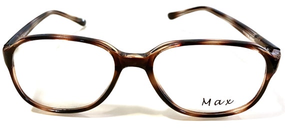 New Large Max Eyeglasses Dark & Light Brown Fusio… - image 2