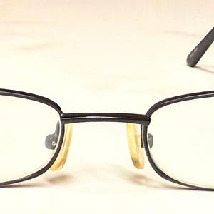 New Old Stock Black Eyeglasses Small Rectangular Frame