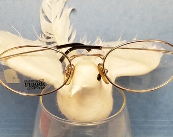 Neue Distinguished Gianfranco Ferre Brillen Silber FERRE Gravierter Rand mit GFF Emblem Seiten ~ Made in Italy ~ Seltenes Auslaufmodell ~ SALE