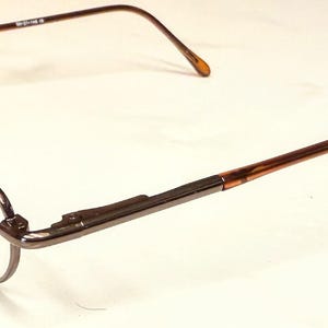 New Old Stock Vintage Jia B.-bril Brown Fusion rechthoekig montuur stopgezet