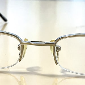 Nouvelles lunettes de vue Sormani sans monture argentées avec branches noires ~ Montures abandonnées ~ Livraison gratuite aux États-Unis ! ~ SOLDE de clôture à prix réduit !
