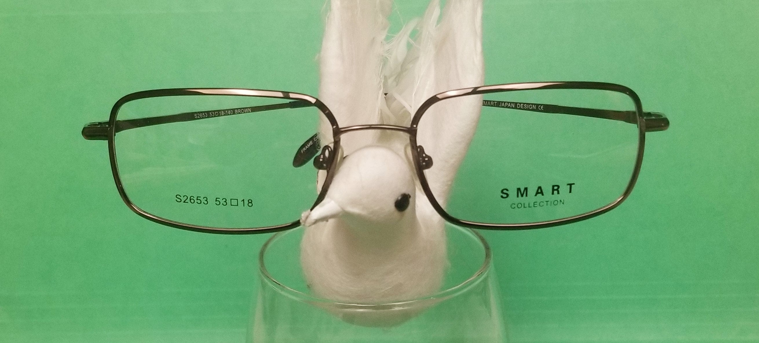 New Rectangle SMART Eyeglasses S2653 Brown Prescription Etsy